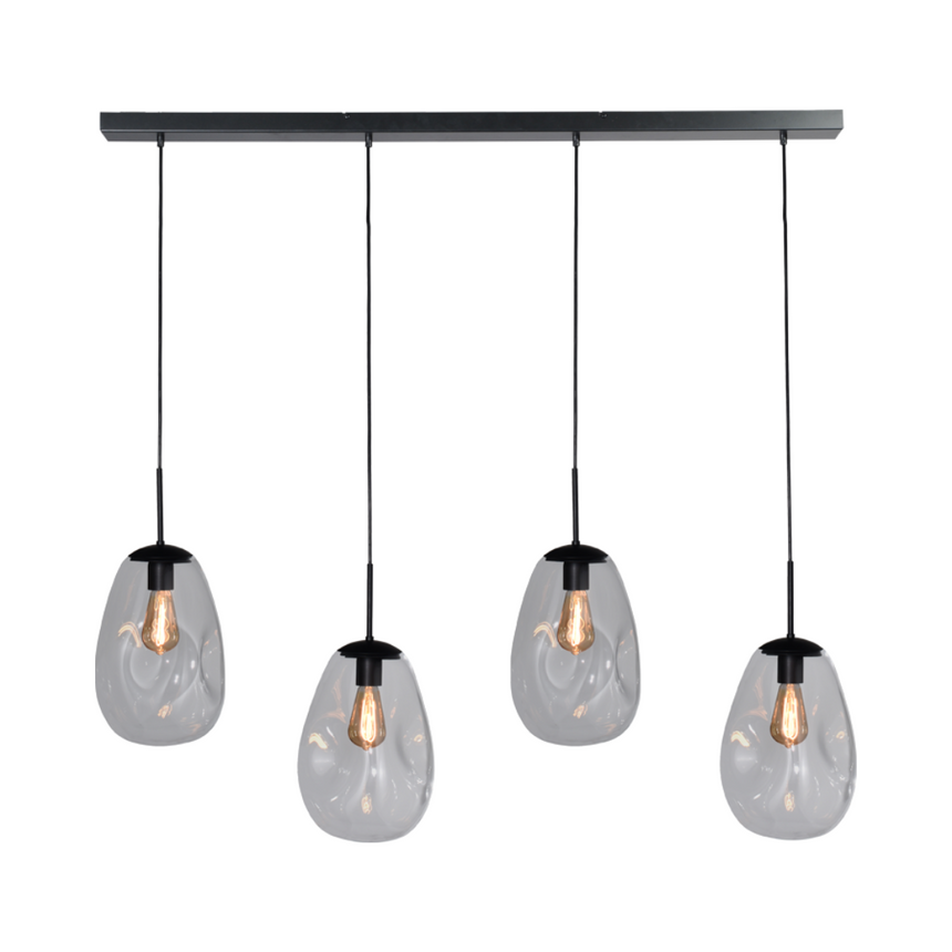 Lava 4 izzós átlátszó üveg függőlámpa