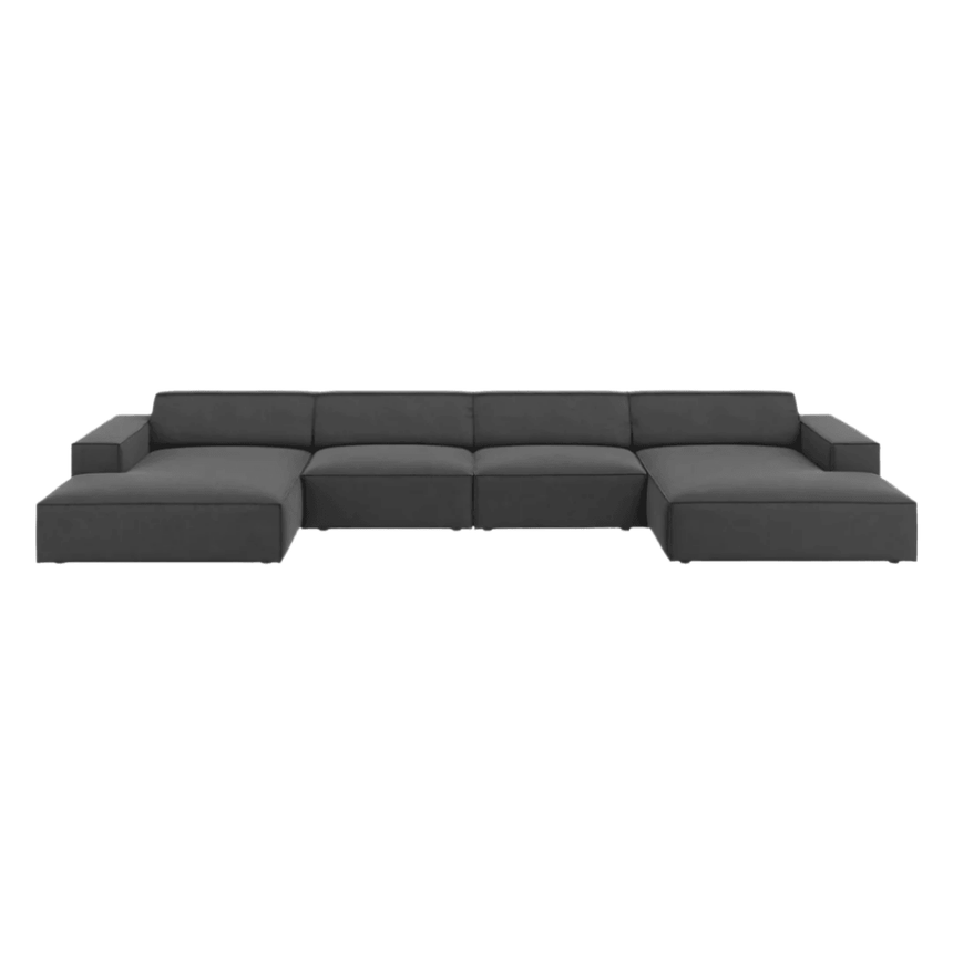 Jodie U-Shaped Velvet Sofa