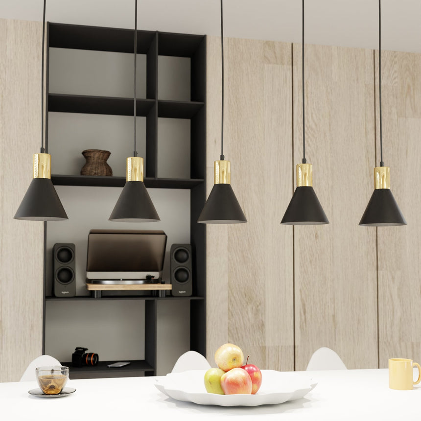 Rosa 5 fém függőlámpa