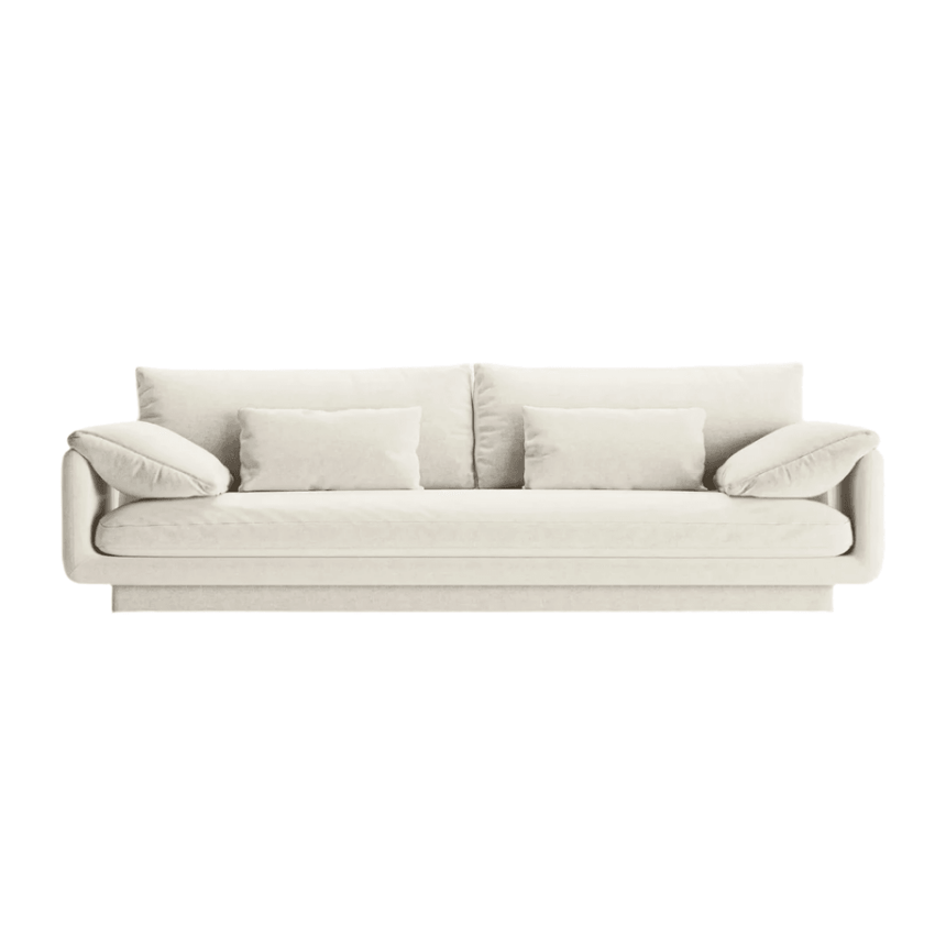 Torino 4-seater fabric sofa