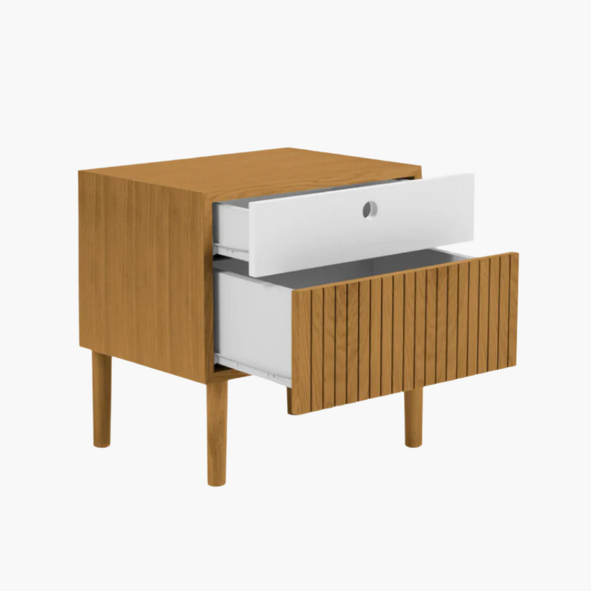 Noa wooden bedside table