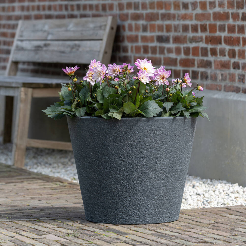 Bucket stone flower pot Ø40