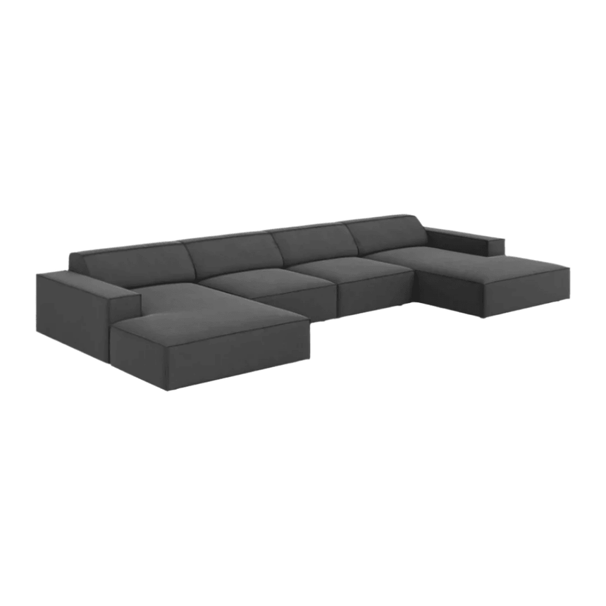 Jodie U-Shaped Velvet Sofa