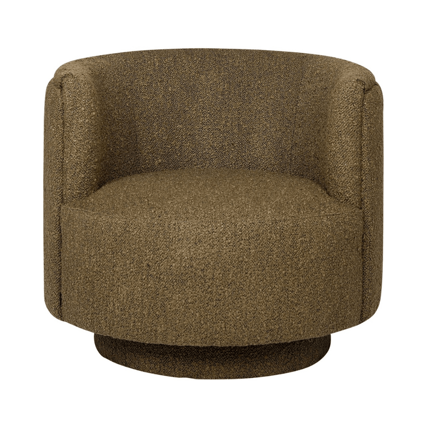 Savoy fabric swivel armchair