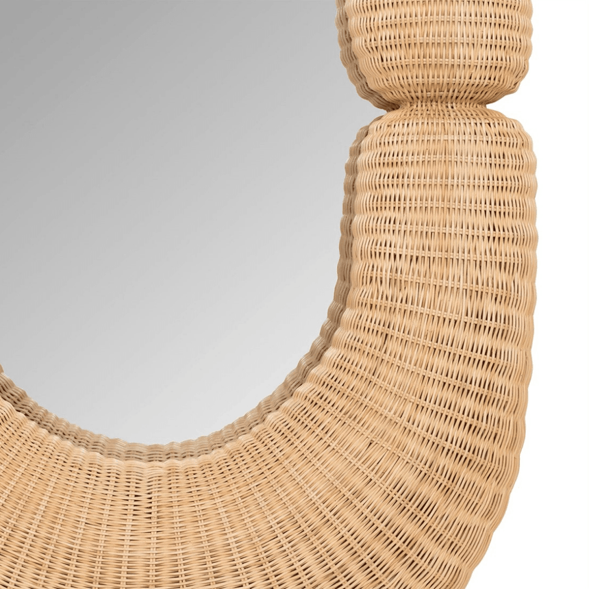 Loop rattan mirror 220