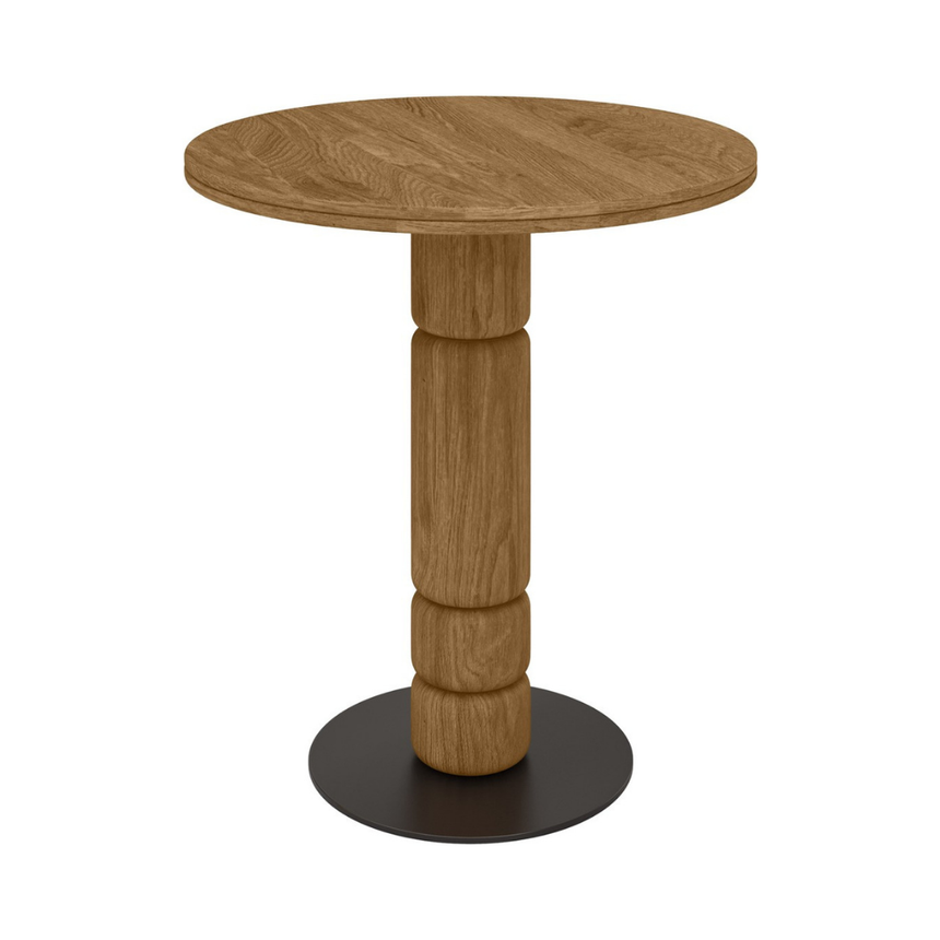 Beads stone effect dining table Ø70