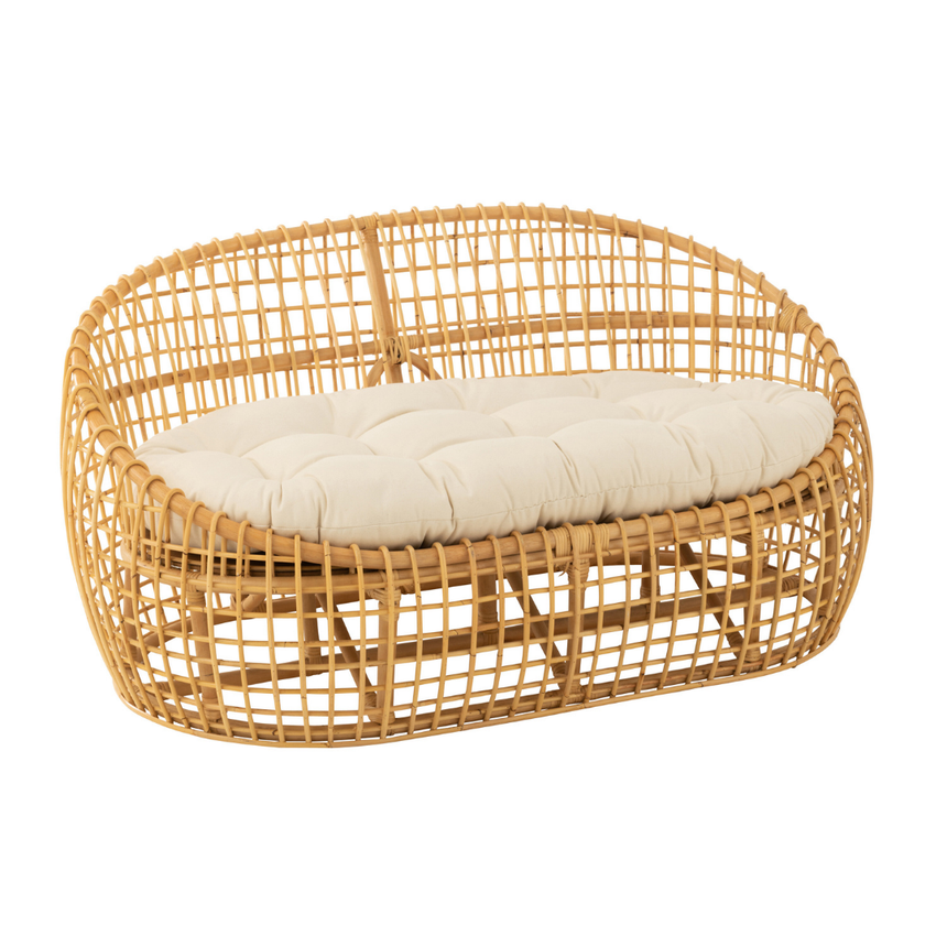 Lise 2-seater fabric sofa