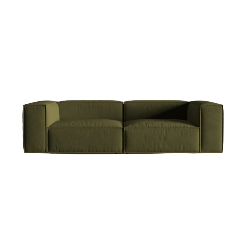 Ruby 2-seater velvet sofa