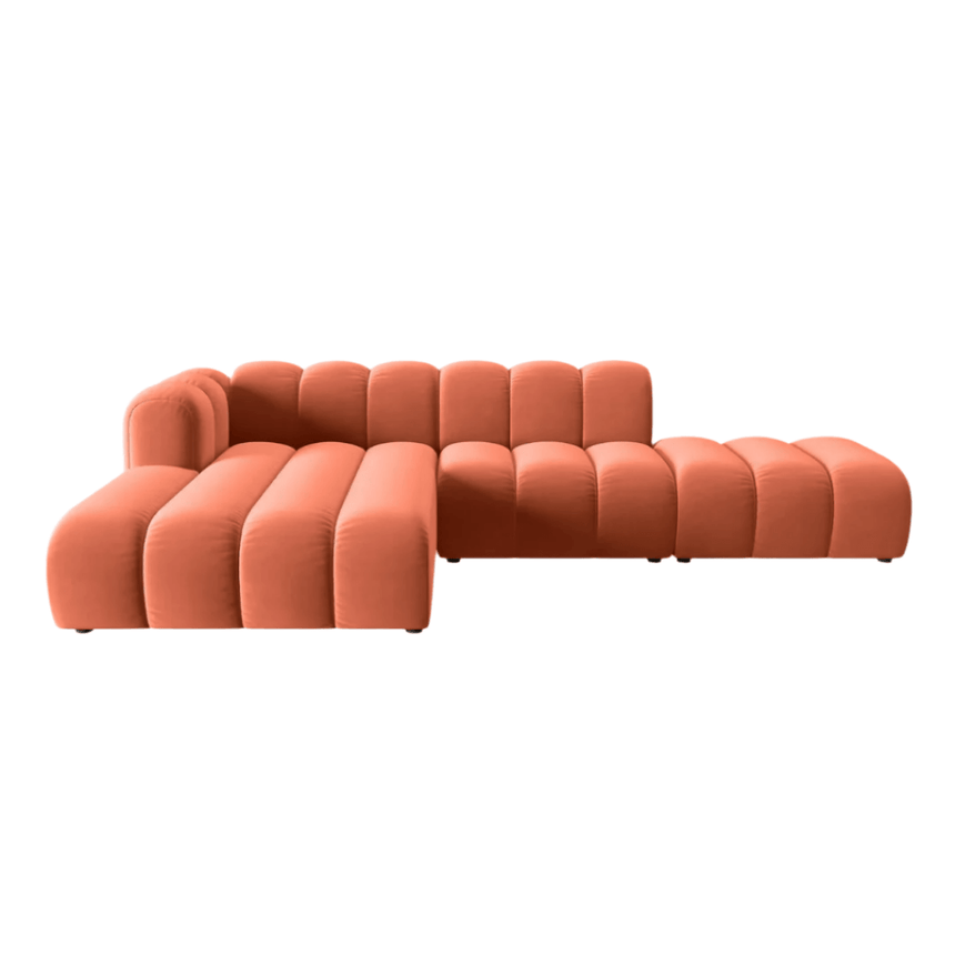 Lupine balos bársony sarokkanapé 294x175