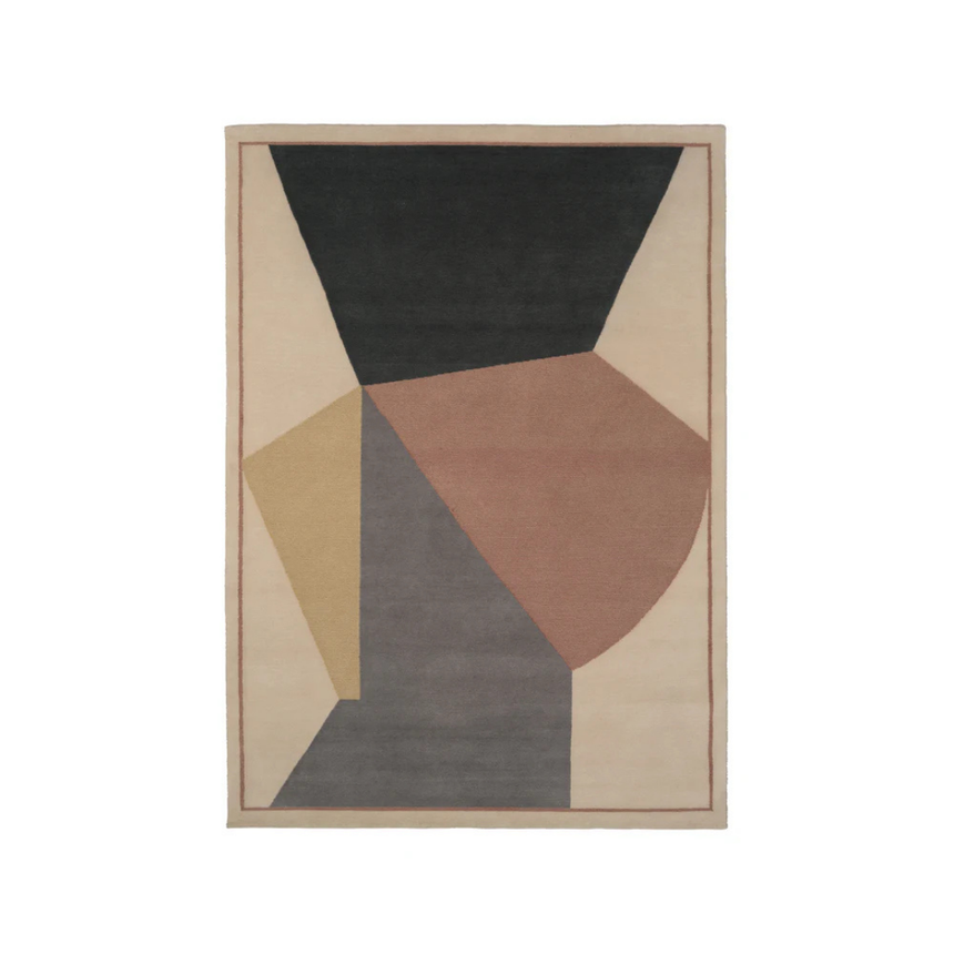 Muted Frontier wool rug