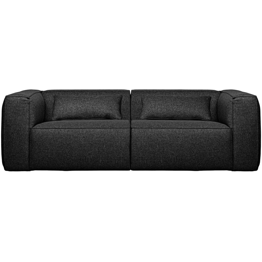 Bean 3.5-seater fabric sofa with back cushion