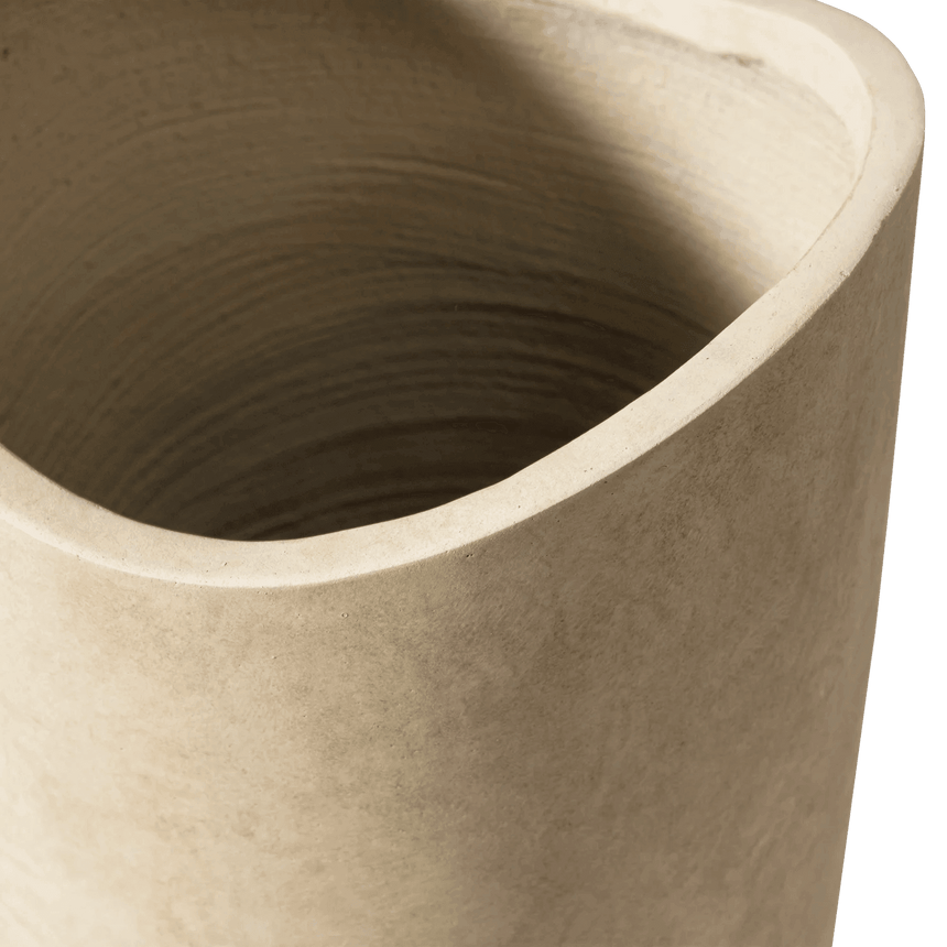 Washed clay vase