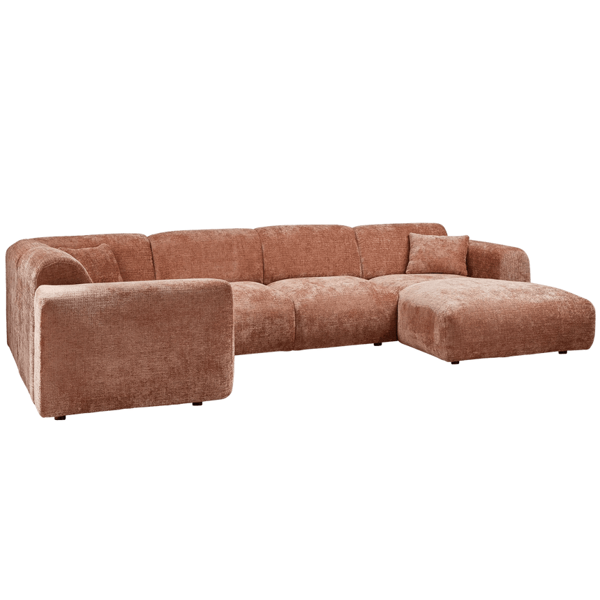 Cloud U alakú zsenília kanapé balos