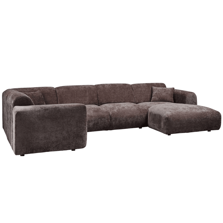 Cloud U alakú zsenília kanapé balos