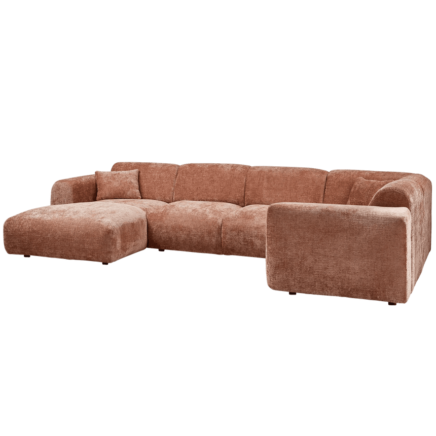 Cloud U alakú zsenília kanapé jobbos