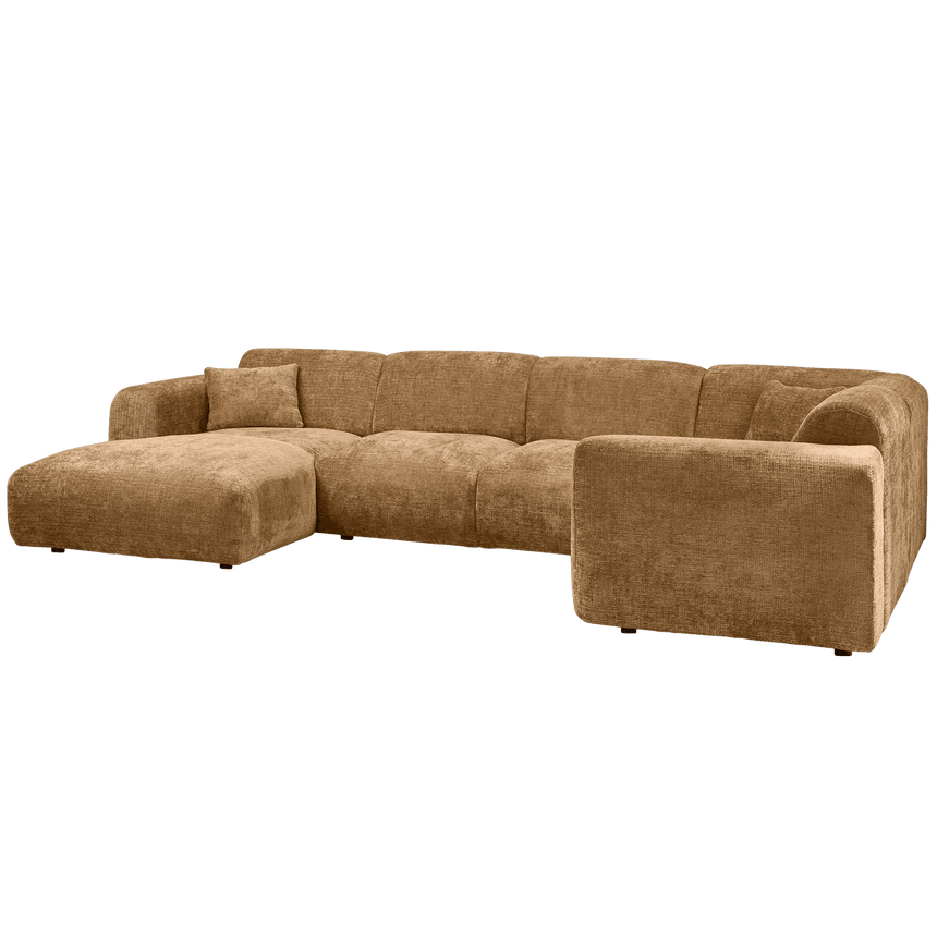 Cloud U alakú zsenília kanapé jobbos