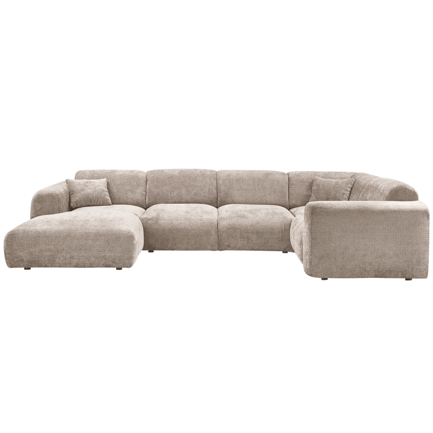 Cloud U alakú zsenília kanapé jobbos