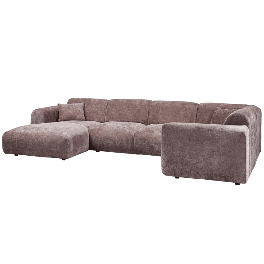 Cloud U alakú zsenília kanapé jobbos