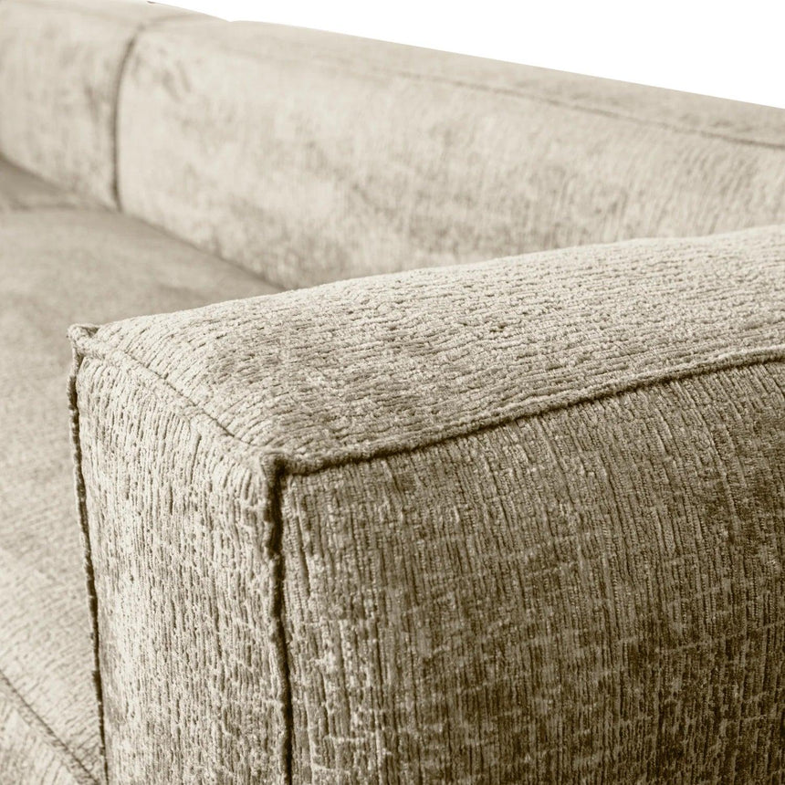 Bean strukturált bársony kanapé bal ottomános