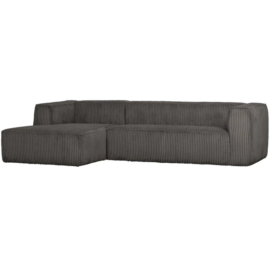 Bean corduroy sofa left ottoman