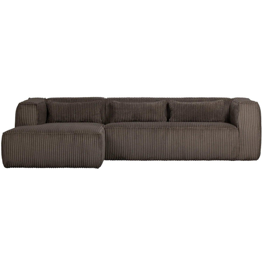 Bean corduroy sofa left ottoman