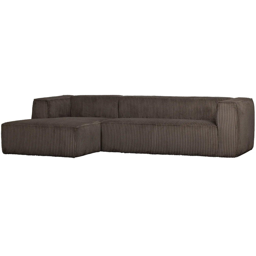 Bean corduroy sofa left ottoman
