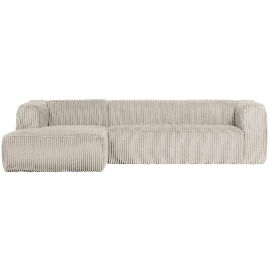 Bean corduroy sofa left ottoman