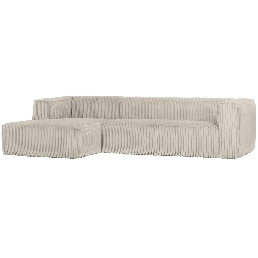 Bean corduroy sofa left ottoman