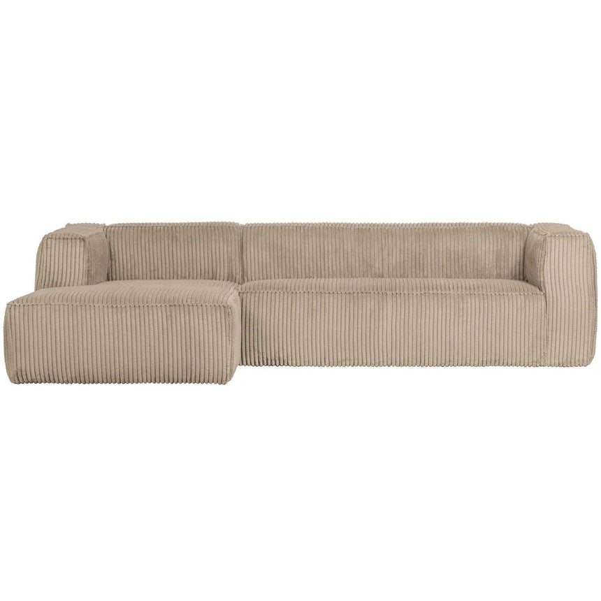 Bean corduroy sofa left ottoman