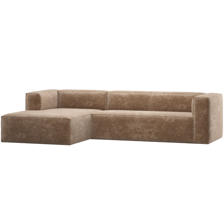 Bean sarokkanapé bal chenille bársony taupe