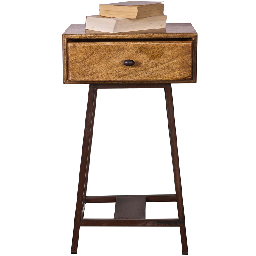 Skybox wooden storage table
