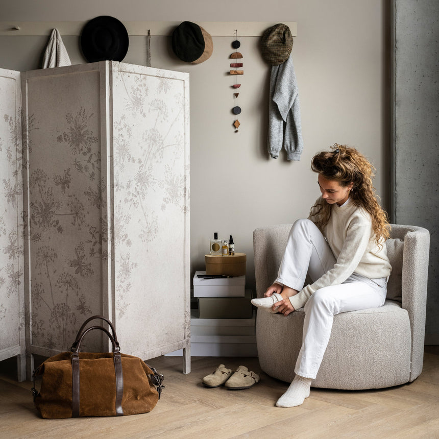 Explore bouclé fotel