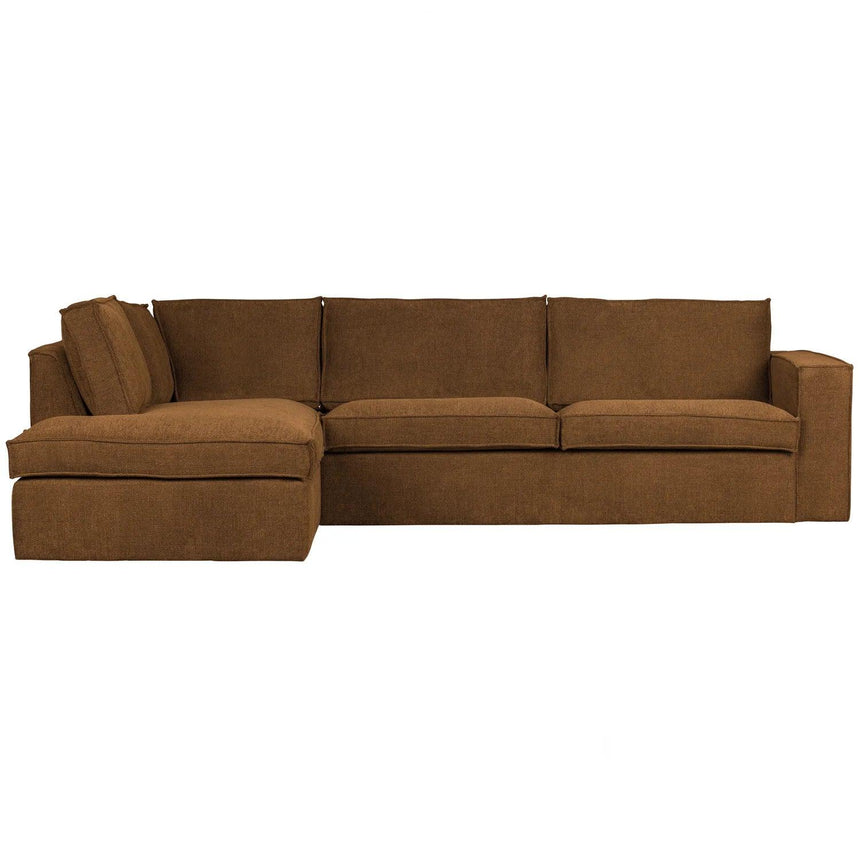 Freddie left-hand fabric corner sofa
