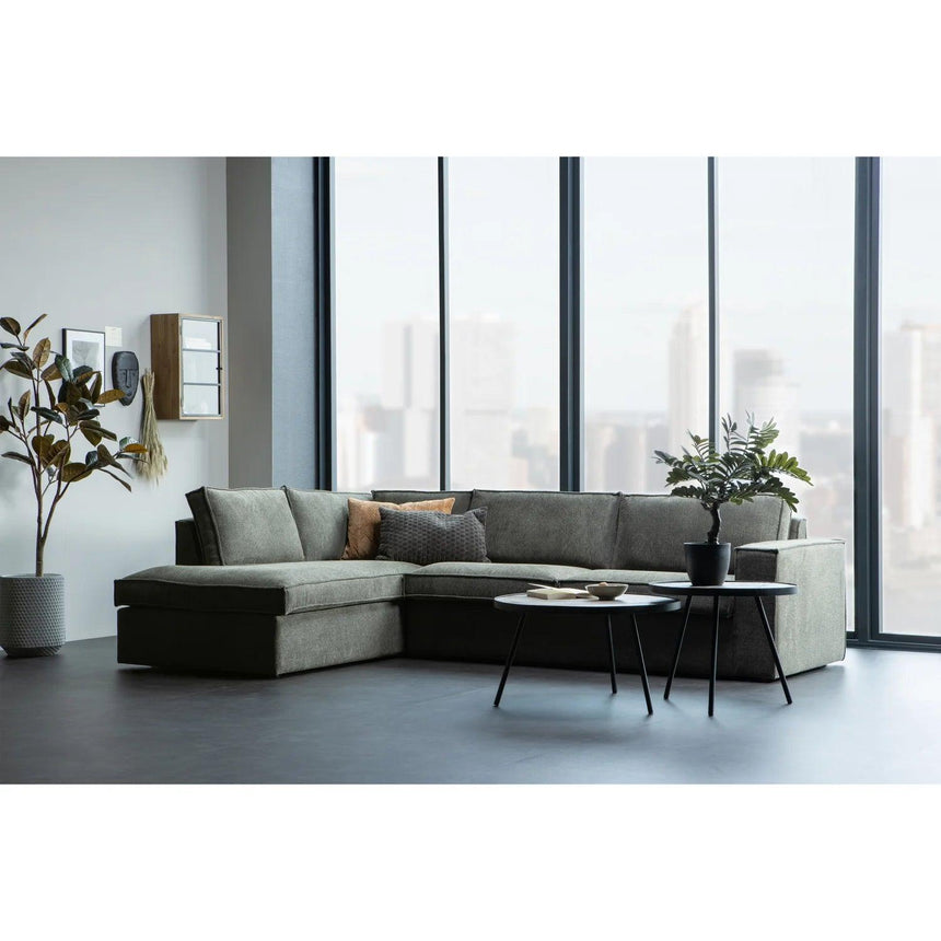 Freddie left-hand fabric corner sofa