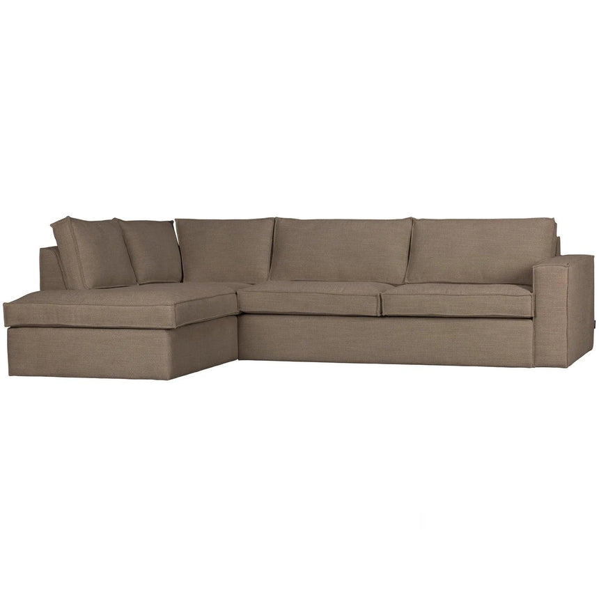 Freddie left-hand fabric corner sofa