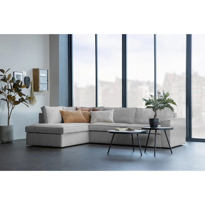 Freddie left-hand fabric corner sofa