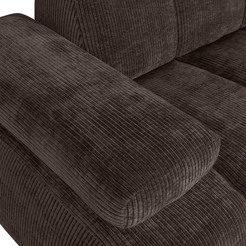 Mojo balos kordbársony 1.5 személyes kanapéelem