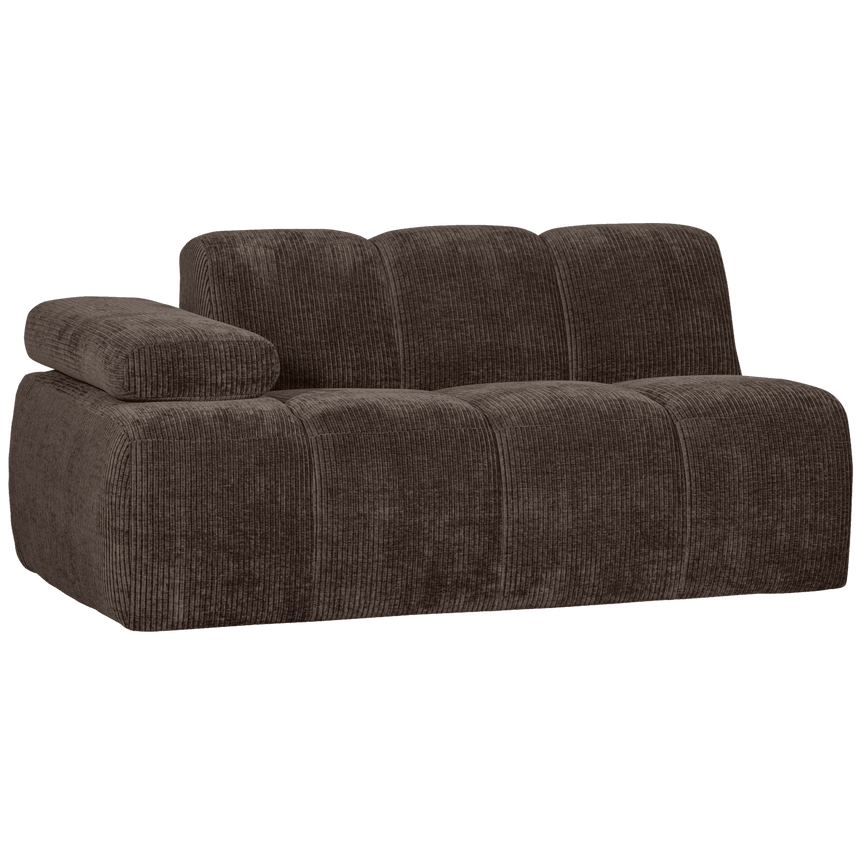 Mojo balos kordbársony 1.5 személyes kanapéelem