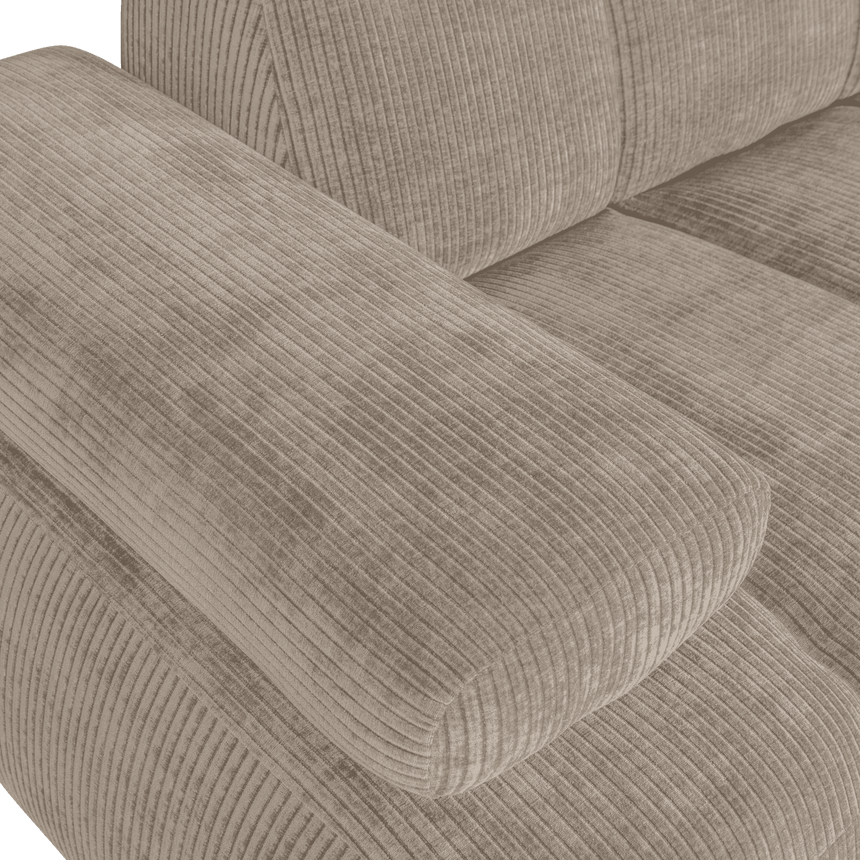 Mojo balos kordbársony 1.5 személyes kanapéelem