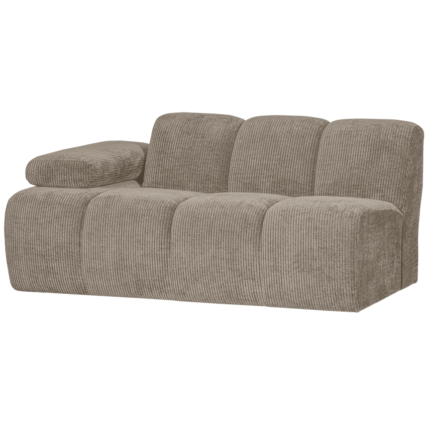 Mojo balos kordbársony 1.5 személyes kanapéelem