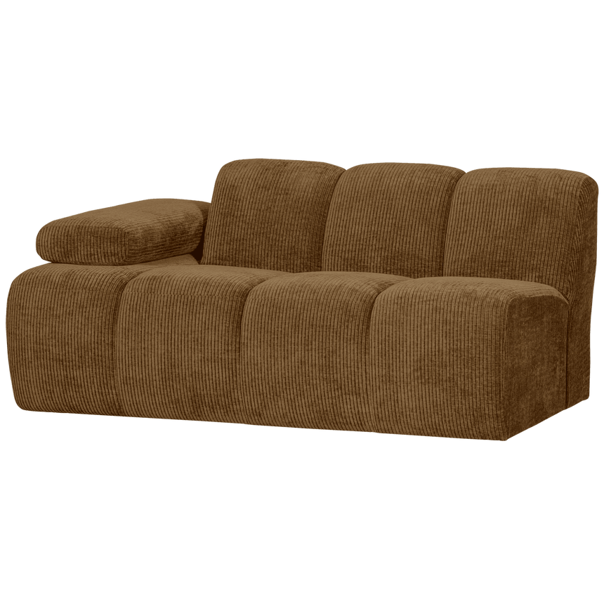 Mojo balos kordbársony 1.5 személyes kanapéelem