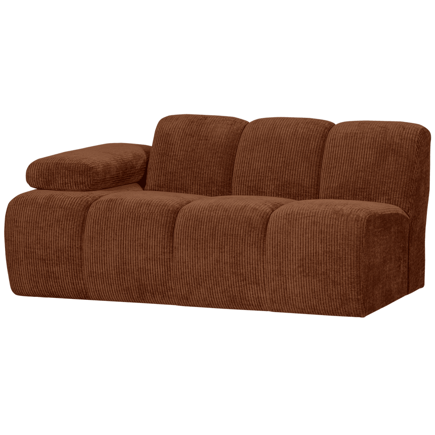 Mojo balos kordbársony 1.5 személyes kanapéelem