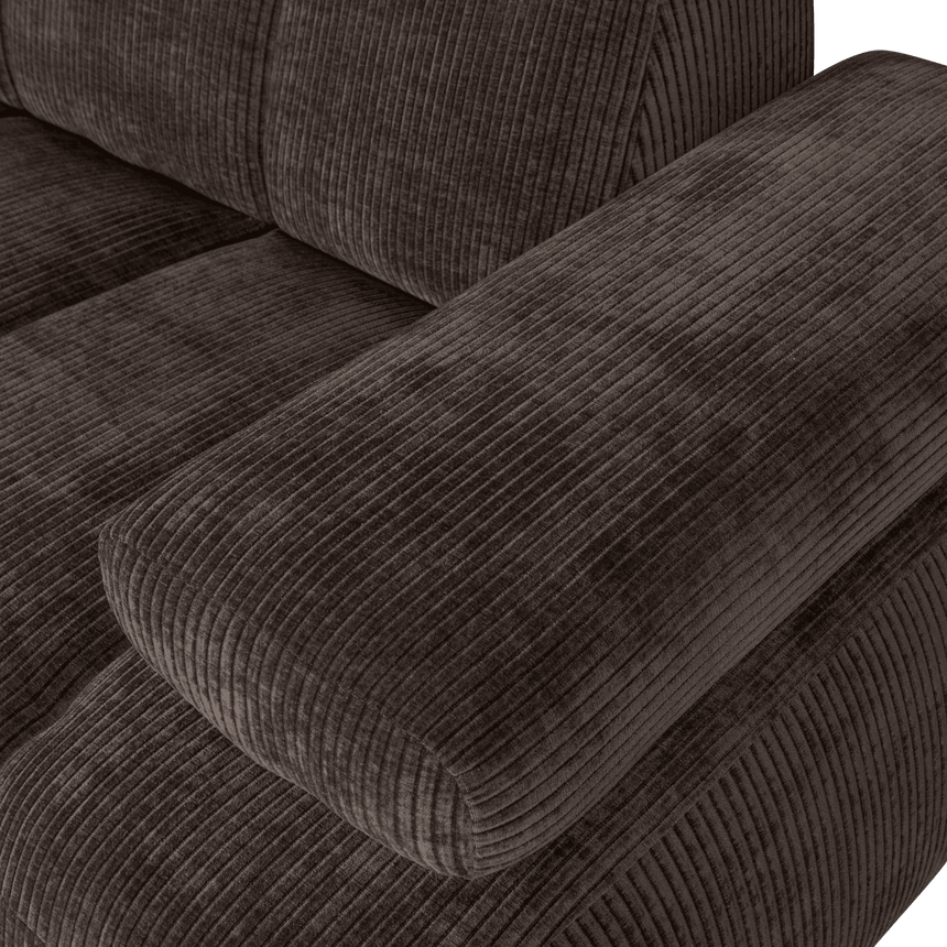 Mojo jobbos kordbársony 1.5 személyes kanapéelem