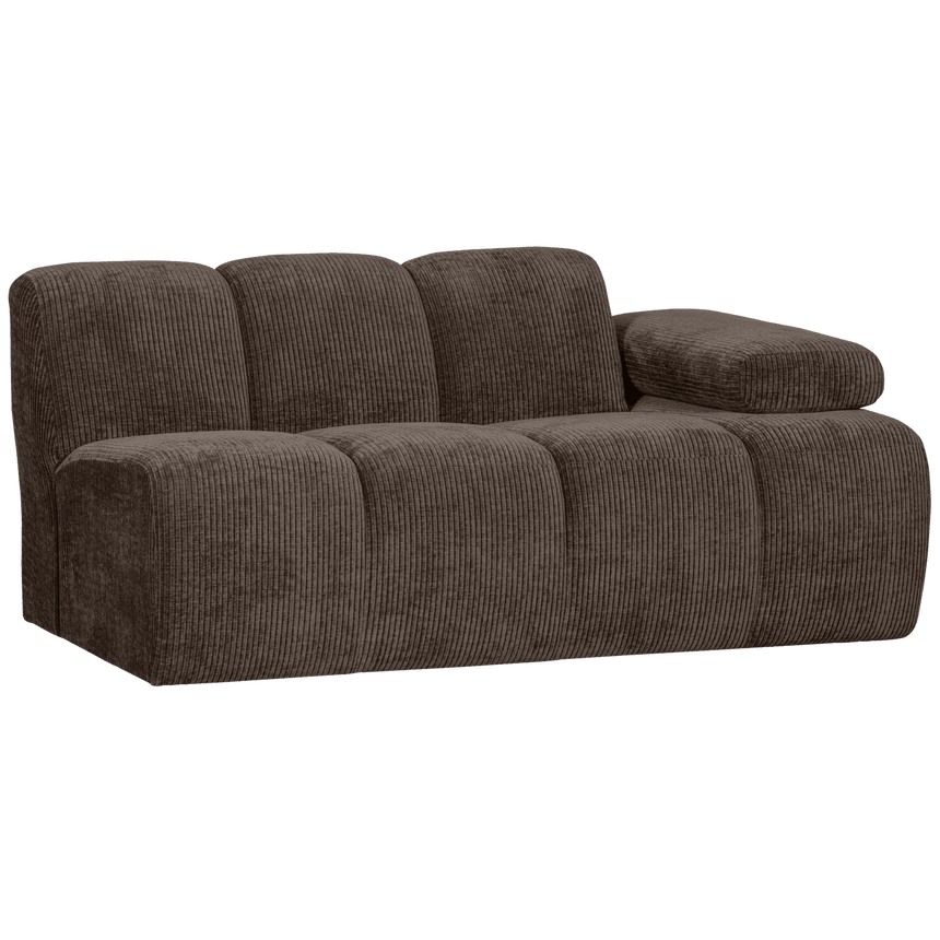 Mojo jobbos kordbársony 1.5 személyes kanapéelem