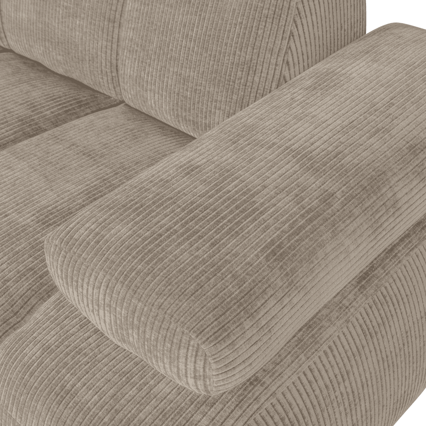 Mojo jobbos kordbársony 1.5 személyes kanapéelem