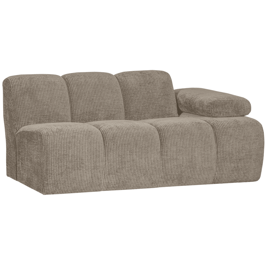 Mojo jobbos kordbársony 1.5 személyes kanapéelem