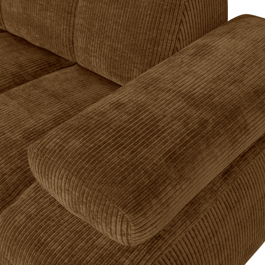 Mojo jobbos kordbársony 1.5 személyes kanapéelem