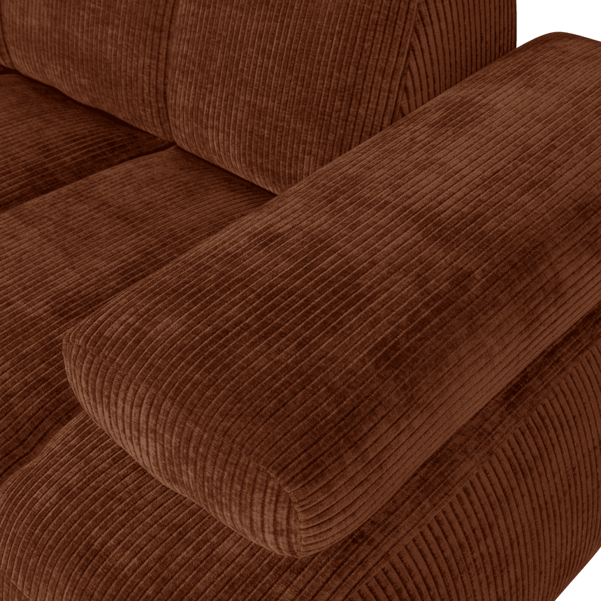 Mojo jobbos kordbársony 1.5 személyes kanapéelem