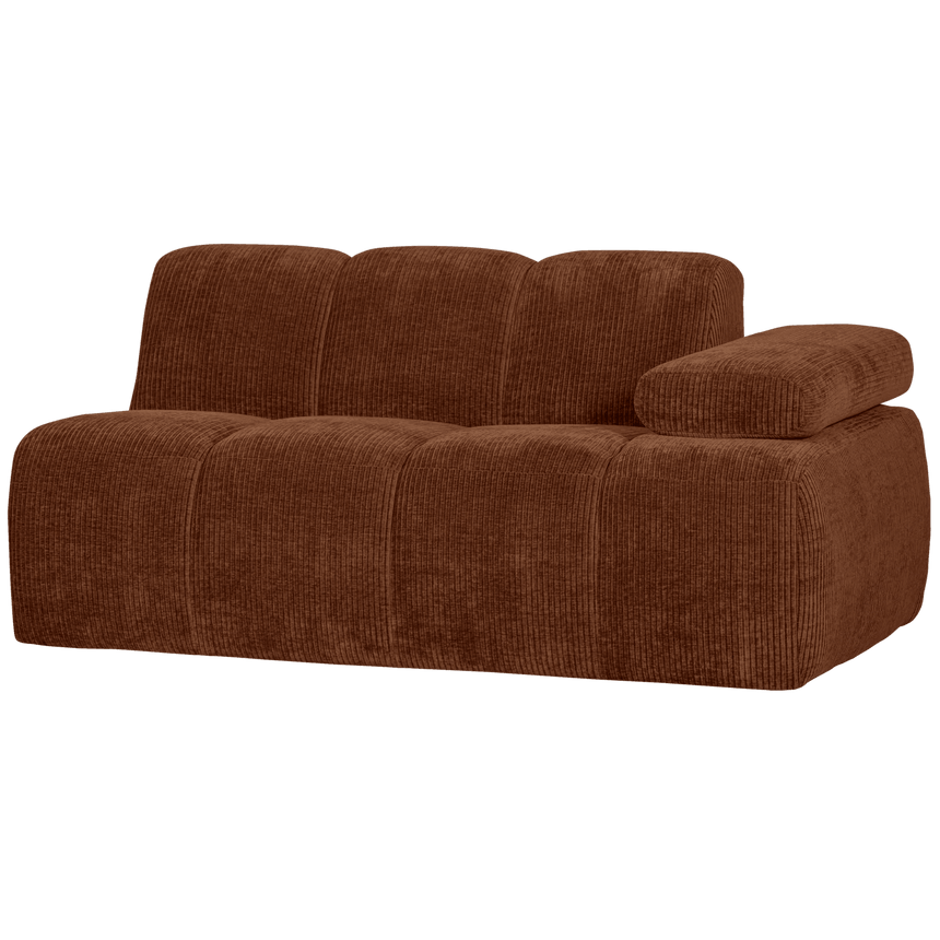 Mojo jobbos kordbársony 1.5 személyes kanapéelem