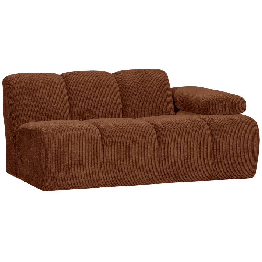 Mojo jobbos kordbársony 1.5 személyes kanapéelem